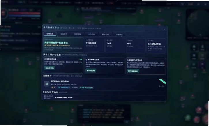 网游打金工作室模拟器预览图
