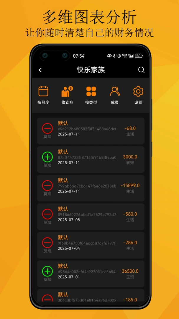 账本共享功能