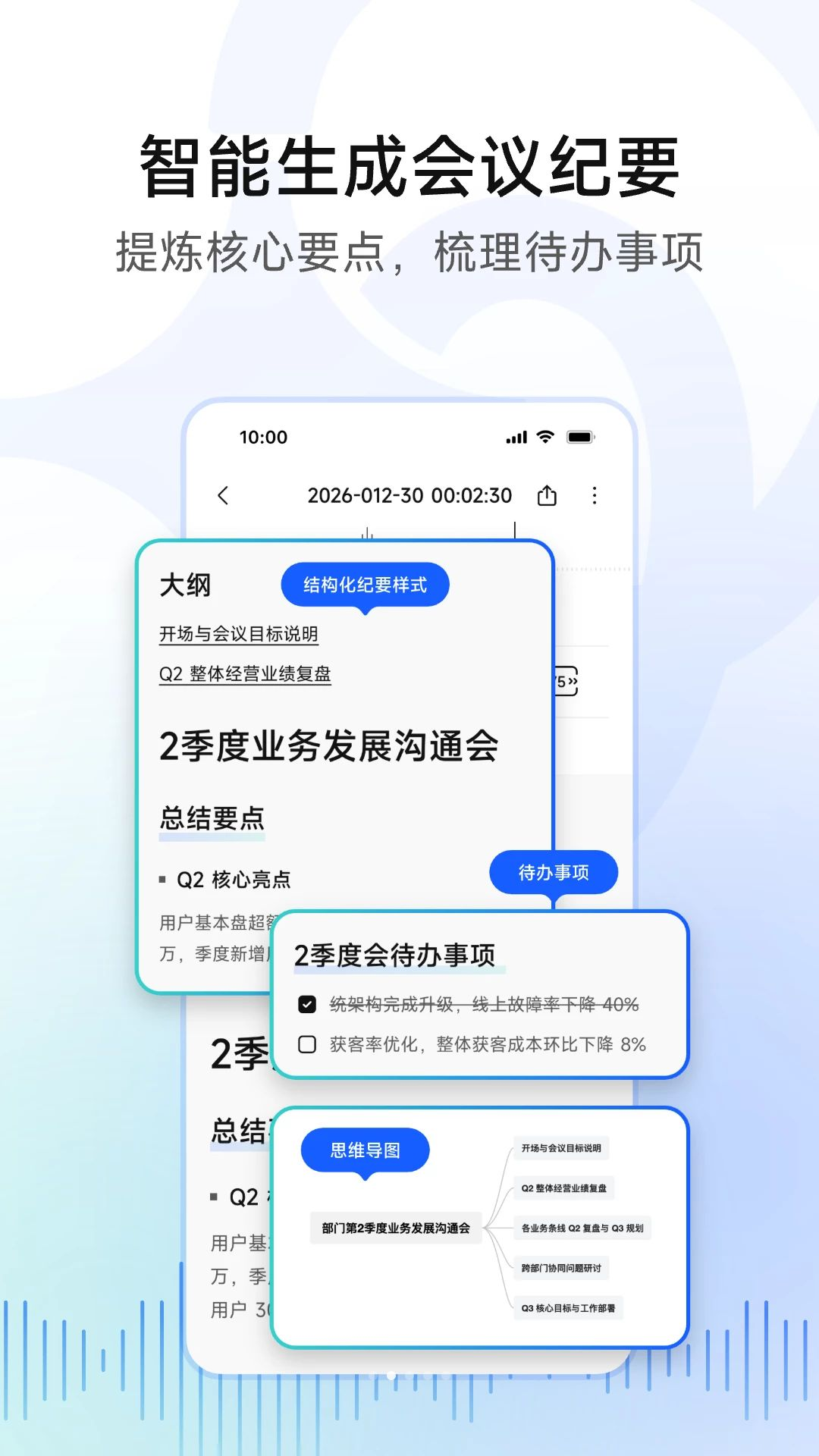 移动妙记功能示意图