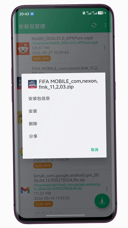 Package Manager 安装包管理预览图