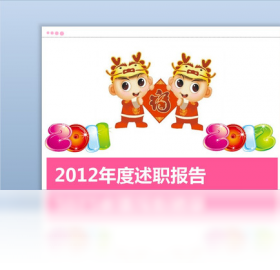 述职报告PPT模板预览
