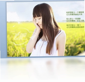 超美的少女情怀PPT模板预览图