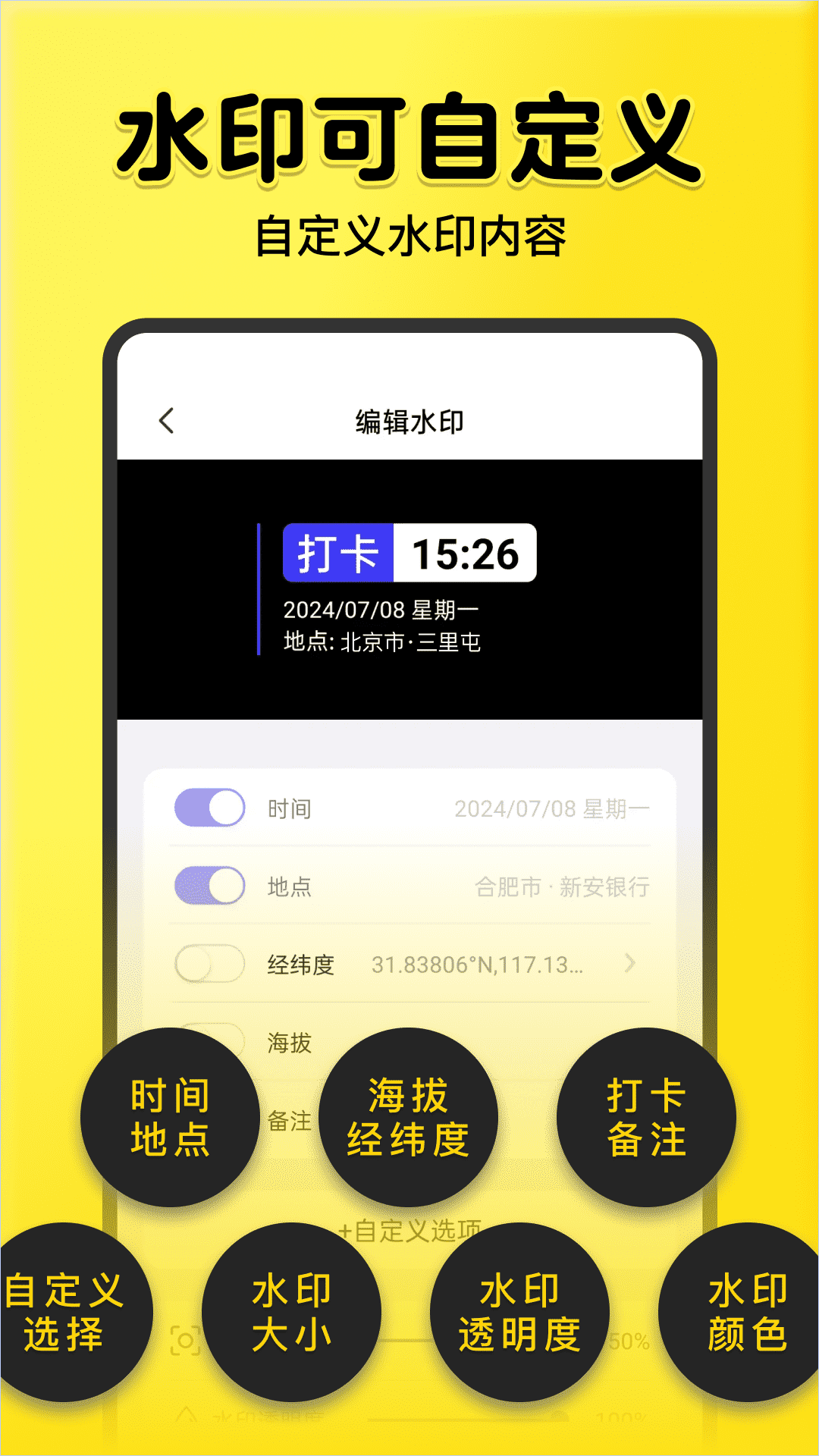全民水印相机分享功能