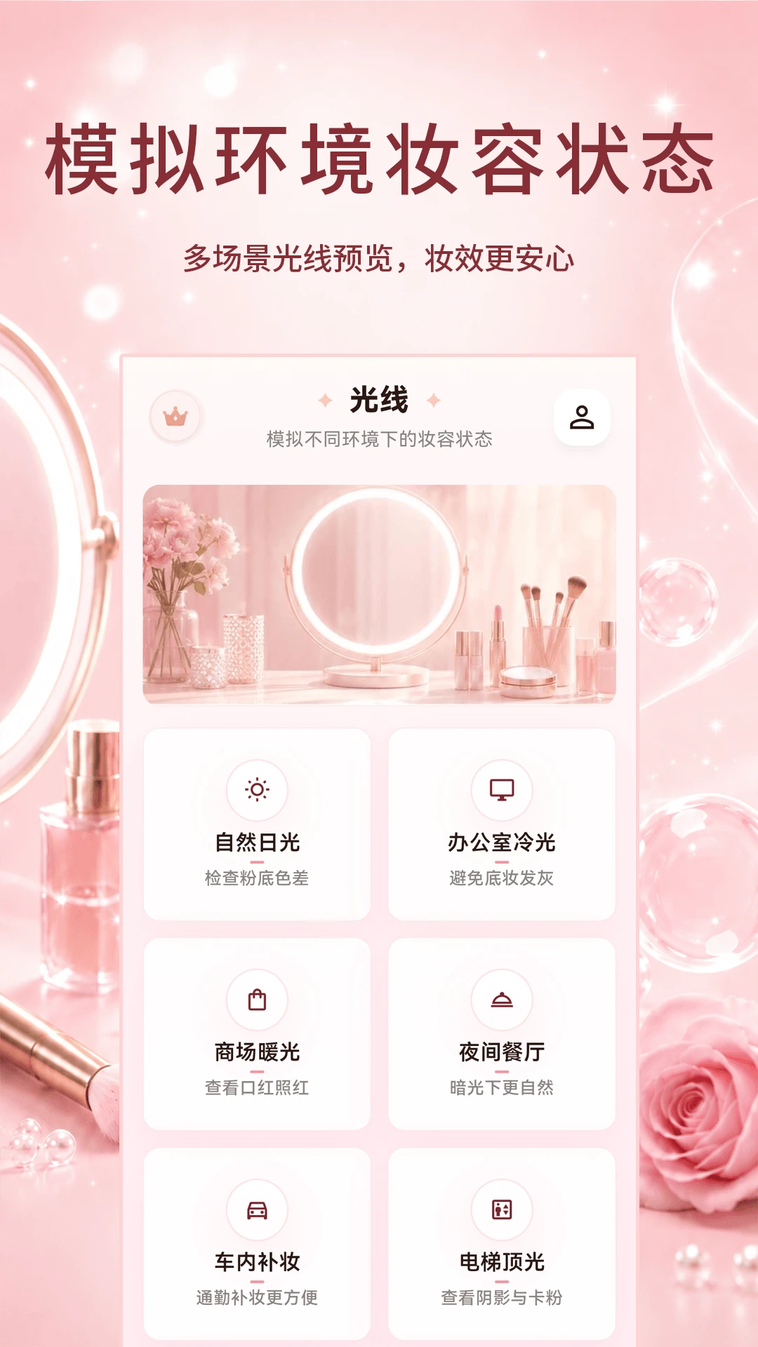美颜YFace镜子使用场景