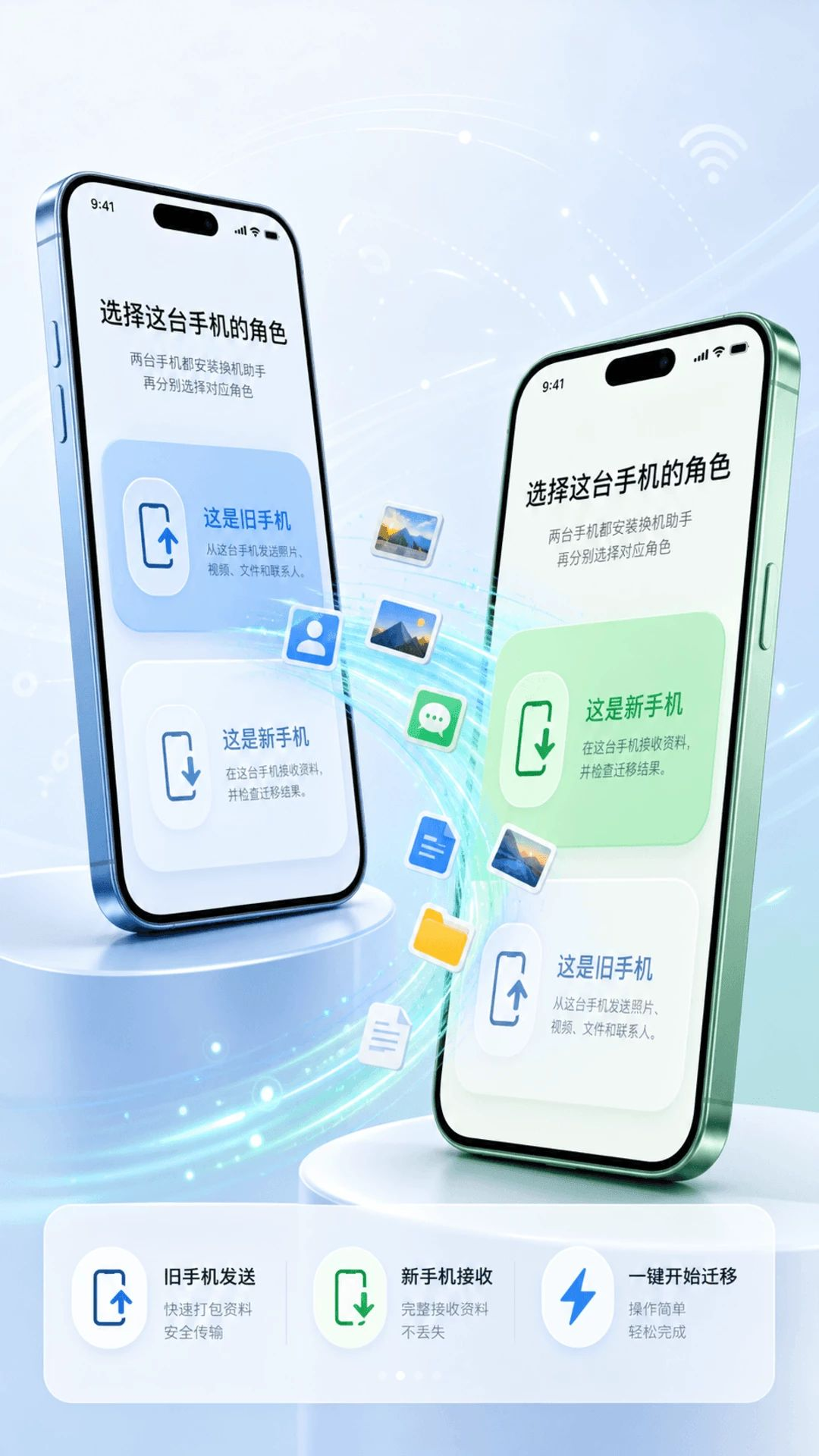 手机同步文件互传助手换机迁移功能