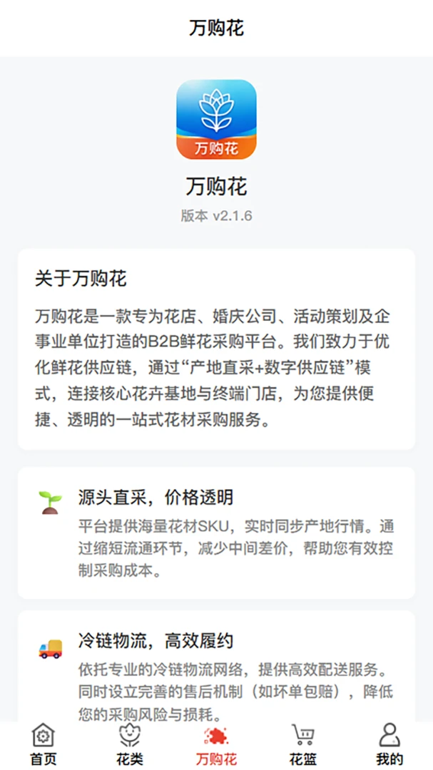 万购花价格优势对比