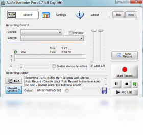 Audio Recorder Pro界面预览