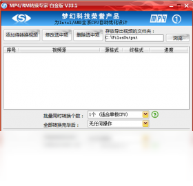 MP4/RM转换专家 白金版格式选择