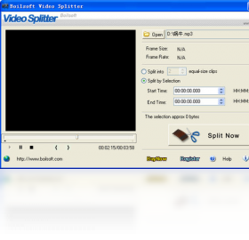 Boilsoft Video Splitter 界面预览