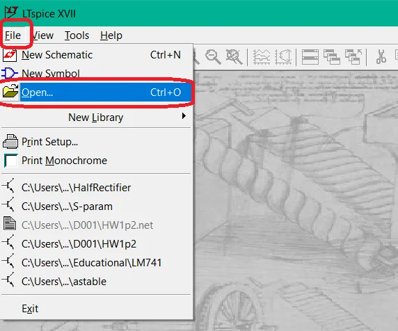 LTspice(电路仿真工具)截图 LTspice(电路仿真工具)截图