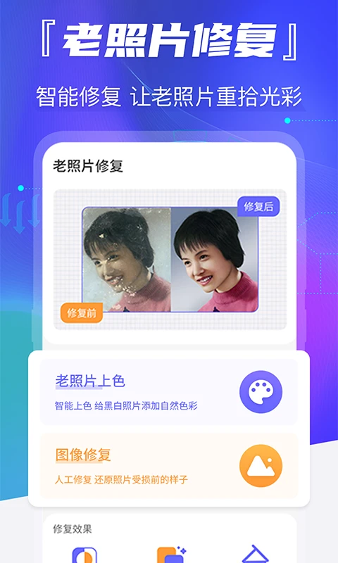老照片恢复修复过程
