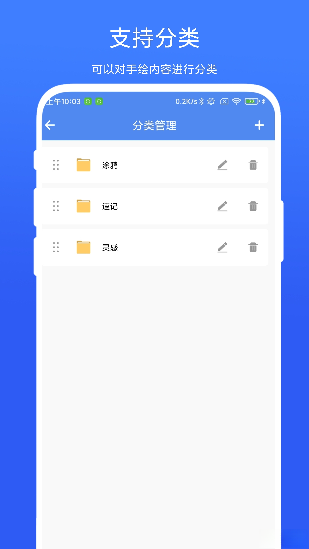 手绘小白板文字编辑功能