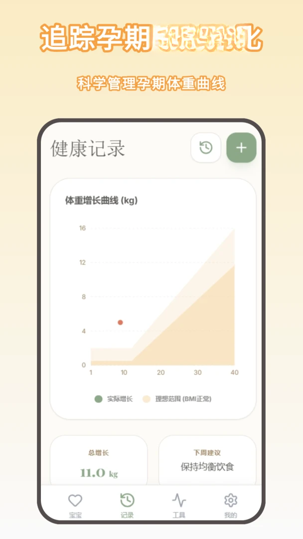 怀孕记录健康管理