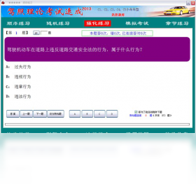 驾照理论考试速成练习界面