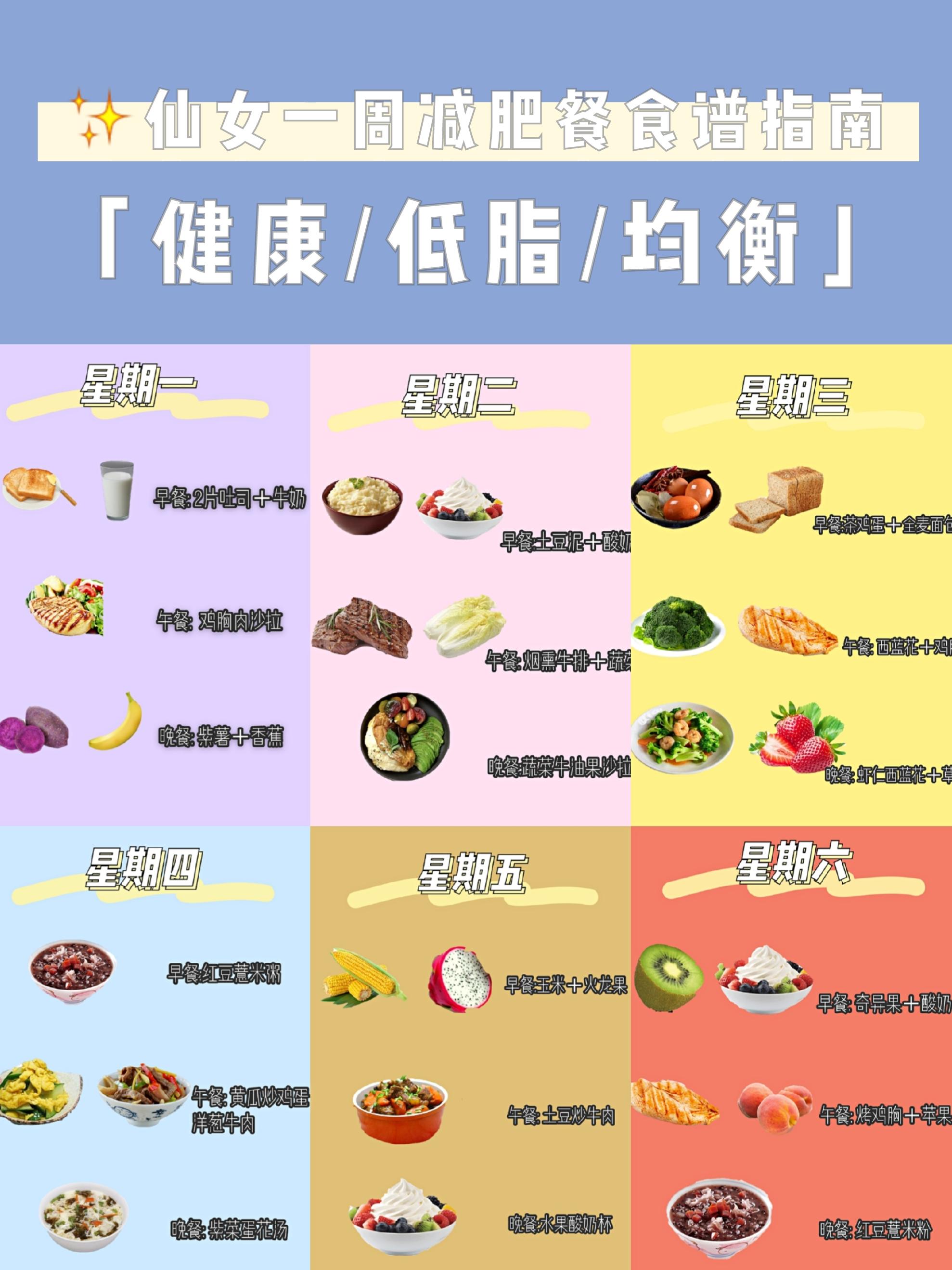健康菜谱指南一周减脂餐做法窍门