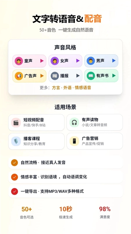 录音文字转换配音预览图