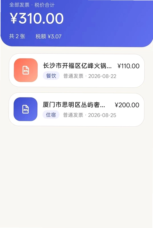 电子发票智能管理预览图