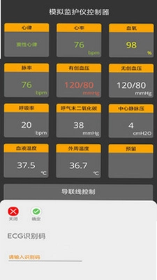 模拟监护仪控制端预览图