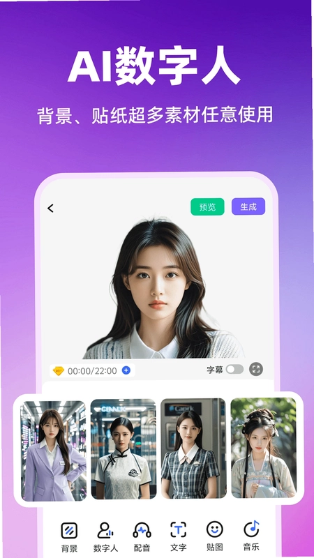 智影数字人预览图