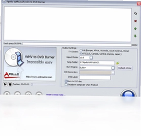 Apollo WMV/ASF/ASX to DVD Burner软件预览图