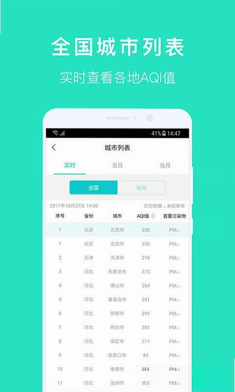 空气质量发布预览图