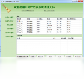 川师IT之家系统优化大师操作界面