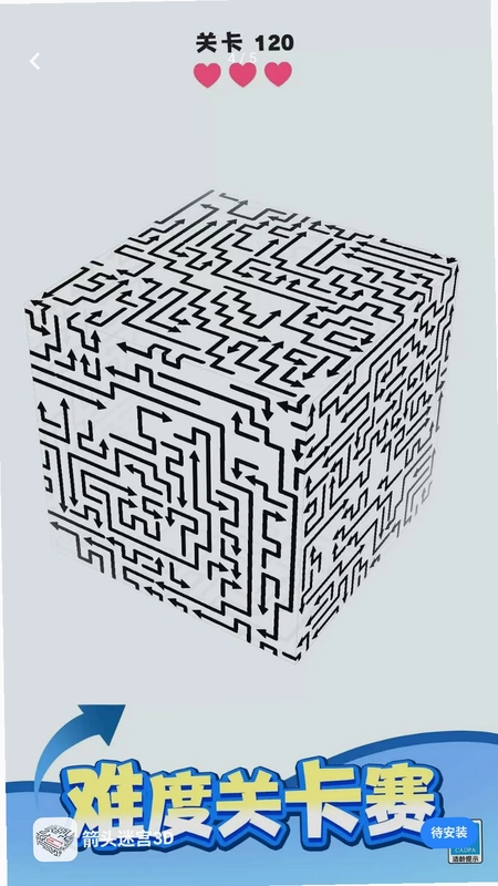 箭头迷宫3D预览图