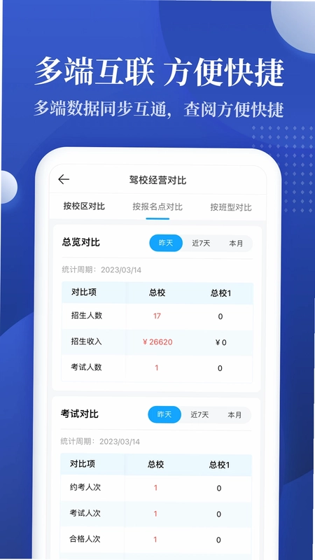 驾校报表预览图