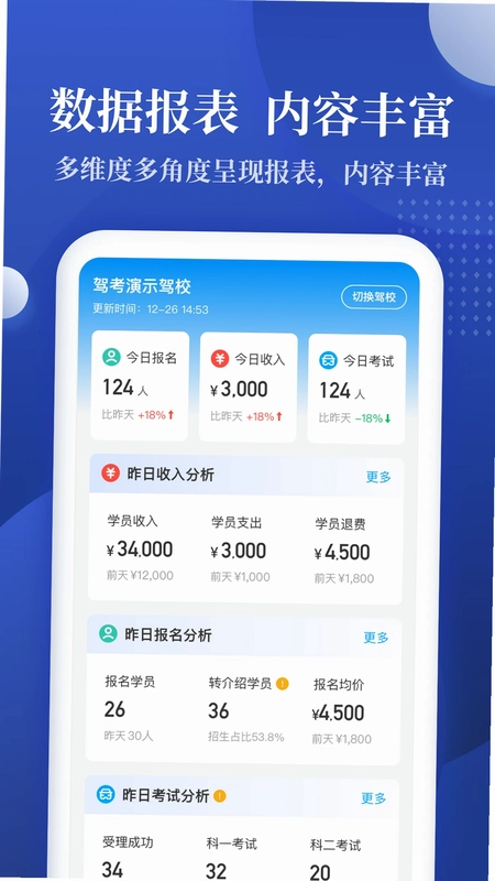 驾校报表预览图