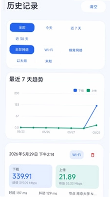 闪测网速测试预览图