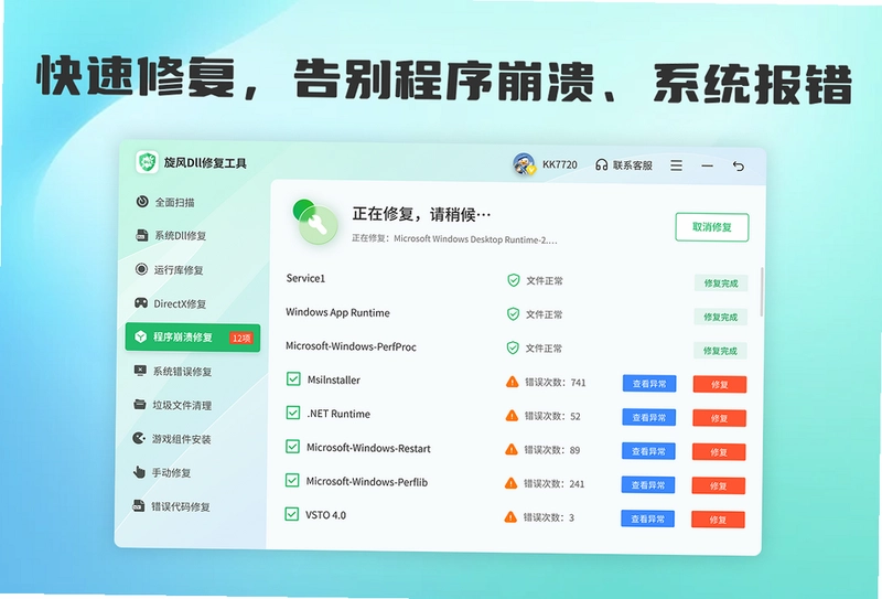 旋风DLL修复工具预览图