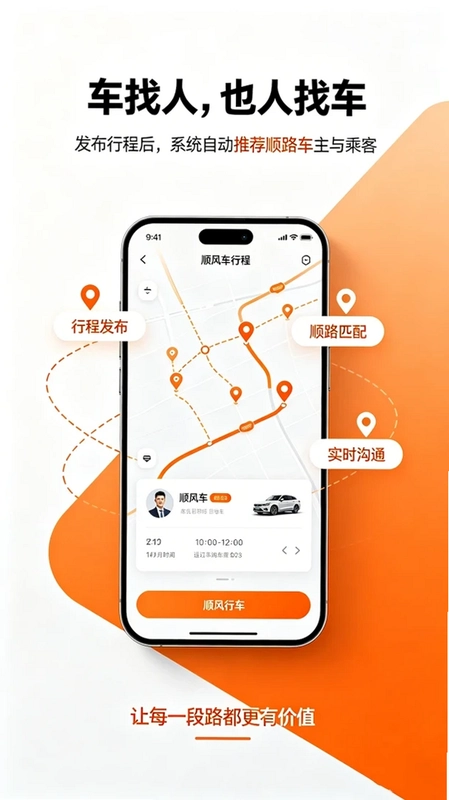 滴哈顺风车app预览图