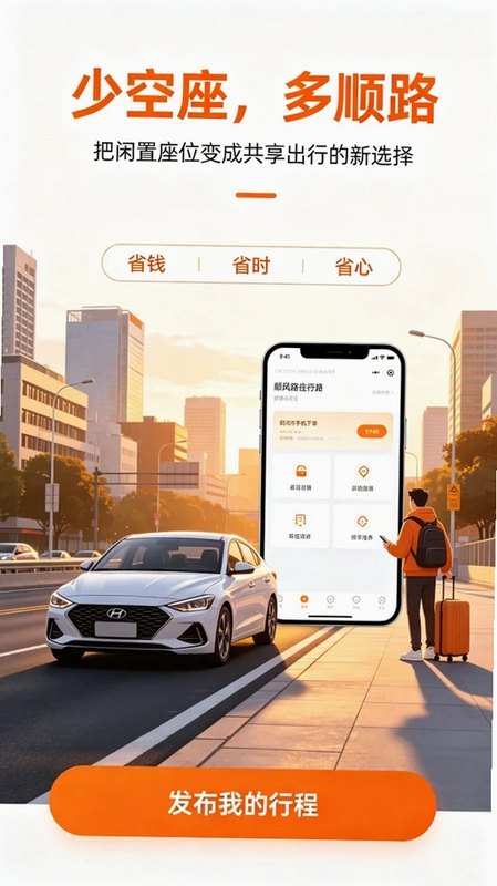 滴哈顺风车app预览图