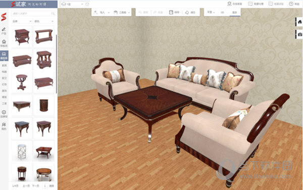 试家3D装修设计软件最新版DIY家具设计界面