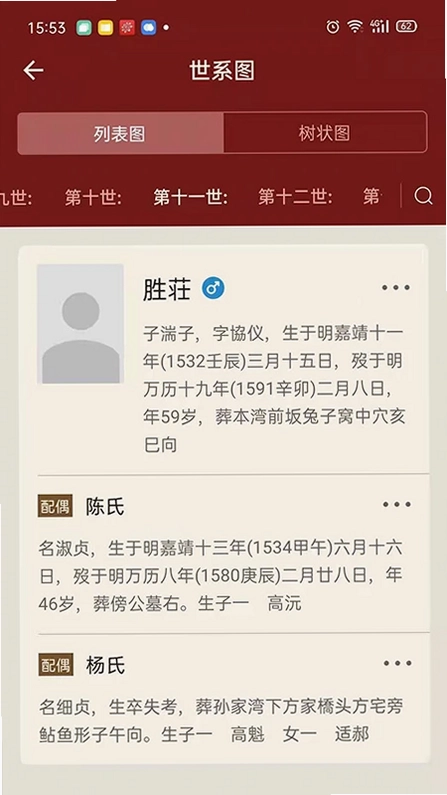 藤云家谱预览图