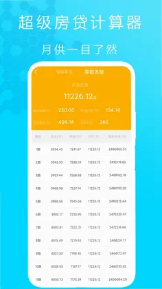 超级房贷计算器app预览图