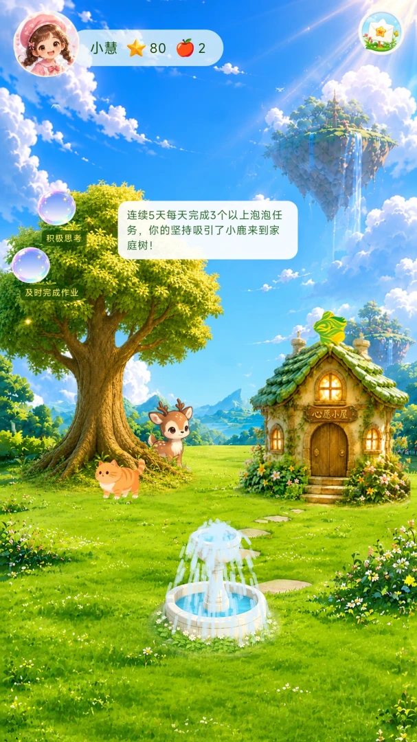 星林亲子习惯打卡软件界面预览