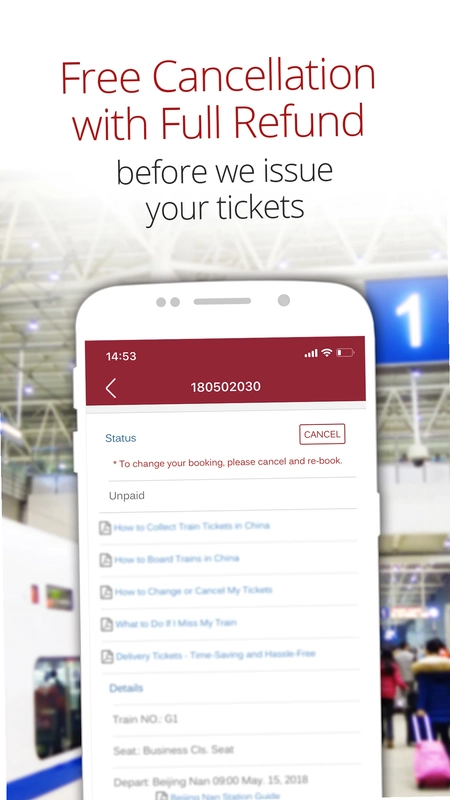 China Train Booking(中国火车票预订)预览图