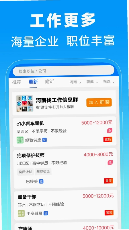 河南省人才网预览图