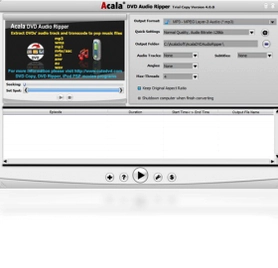 Acala DVD Audio Ripper (DVD��Ƶ��ȡ��)Ԥ��ͼ