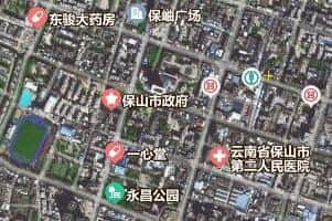 保山传媒大厦位置导航示意图
