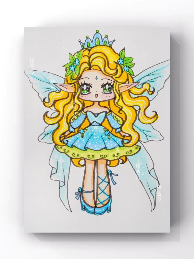 涂鸦画画精灵简单可爱手绘步骤展示