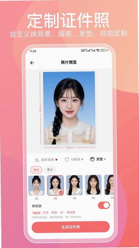 证件照预览图