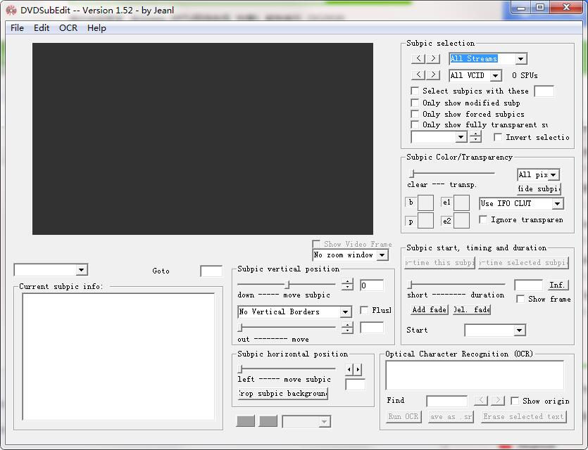 DVDSubEdit��Ļ