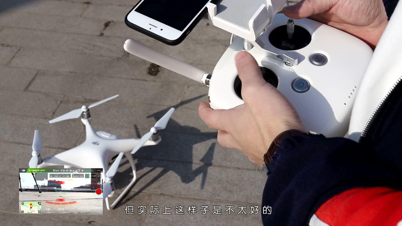 无人机起飞操作与遥控器打杆示意图
